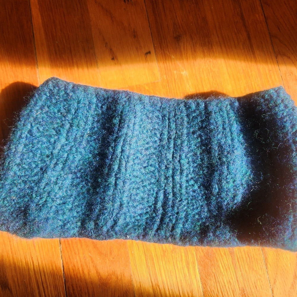 Unbranded Deep Teal Green Wool Winter Headband Unisex/Women Excellent Condition